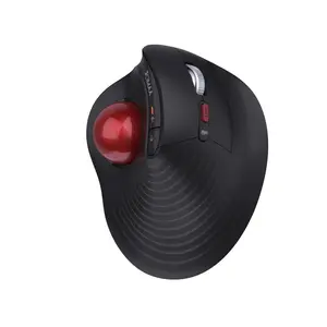 JOMAA Wireless Vertical Trackball Mouse - Ergonomic Design, 3-Device Switching, 2.4G/Bluetooth 5.0, Rechargeable Type-C, Adjustable DPI, Compatible with Windows/macOS/iOS/Android