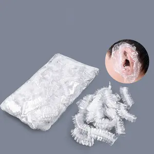 100 Pcs Disposable Elastic Ear Covers, Comfortable Breathable Fit, Safe Hearing Protection Accessories, Daily Beauty Home Bathing Dye Salon Personal Care