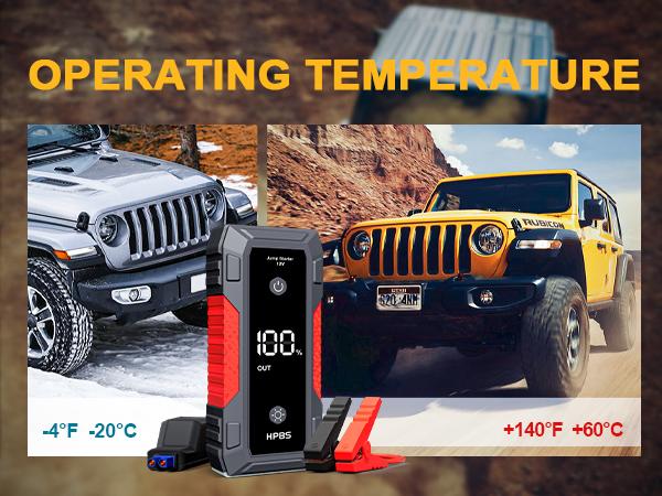 HPBS H50 Jump Starter - 5000A Jump Starter Battery Pack for Up to 10.0L Gas and 8.0L Diesel Engines, 12V Car Battery Jumper Starter Portable with 3.0" LCD Display, Jump Box HPBS H50 Jump Starter - 5000A Jump Starter Battery Pack for Up to 10.0L Gas and 8.0L Diesel Engines, 12V Car Battery Jumper Starter Portable with 3.0" LCD Display, Jump Box