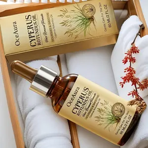 Rotundus Oil for Natural Permanent Hair Reduction with Natural Aconite Root & Melaleuca Leaf, Natural Ingredients, Gentle Skin Care, Moisturizing Daily Use, Flammable Liquid-Free Formula