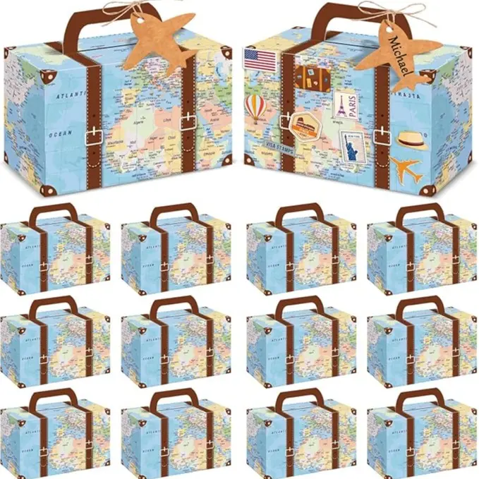 Blue Travel Map