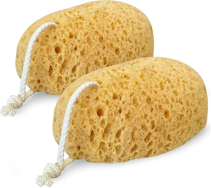 Bath Sponge, Exfoliating Body Sponge Large & Soft Shower Sponge, Foam Loofah - 2 Pack