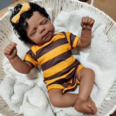 Silicone Baby Doll Black Boy TikTok Shop - Main Image