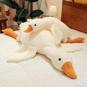 Goose Stuffed Animal 20 Inch Plush Toy, 1.4 lbs Cute Duck Stuffed Animal, Plush Soft Plushies Pillow Doll Toys, Gift for Anxiety and Friends, White