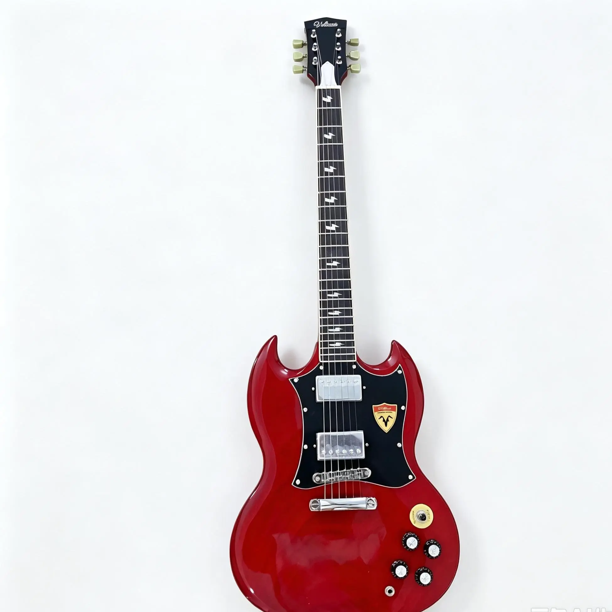 SG Electric Guitar with Chrome Hardware and Lightning fret inlay rosewood fretboard HH pickups 22frets 6strings
