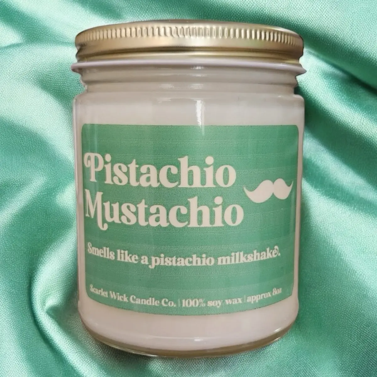 Pistachio Mustachio Candle Decor Freshener