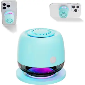 IPX67 Shower Speaker,Magnetic Speakers, Induction Speaker with 6 RGB Light,Ideal Gift for Men,Women,Outdoor,Camping,Party,Room,Car,Home (Cyan Green) Audio Smartphone