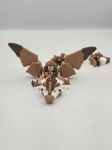 S’mores Dragon Articulated Winged Figure | Fantasy Collectible