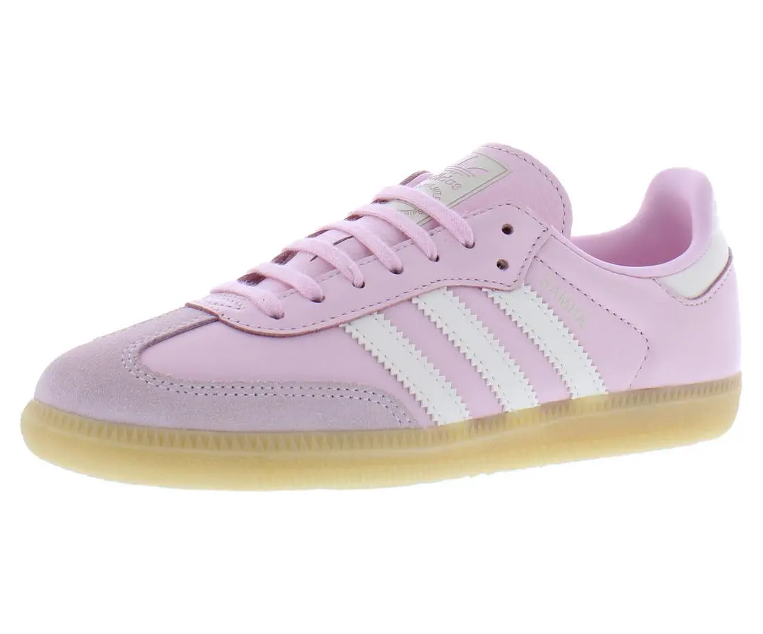 Adidas Samba GS Girls' Classic Trainer Sneakers, Round Toe Casual Wear Sports Footwear, Trainer Sneaker, Kids Sizes