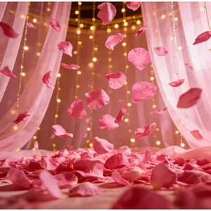1010pcs/Bag, Artificial Petals, Wedding Roses Artificial Petals, Artificial Flower Roses Fake Petals, Wedding Engagement Proposal Valentine'S Day Supplies