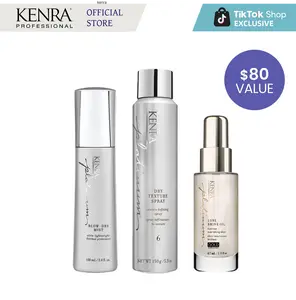 Kenra Blow-dry mist & Kenra Platinum Luxe Shine Oil & Kenra Platinum Dry Texture Spray 6