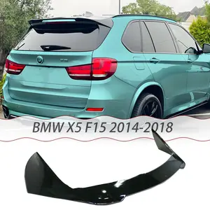 MUTUSAISI Rear tailgate roof spoiler visor wing for BMW X5 F15 2014-2018 Gloss black trunk lid top lip Accessories