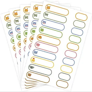 100 Washable and Removable Baby Bottle Labels, Waterproof and Residue-Free Name Stickers for Kids Daycare, Self-Adhesive for Easy Use