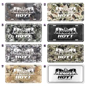 Tactical Stealth Team Hoyt 2 Customization 6x12 Inch Aluminium License Plate Fighting Bucks Kryptek Digital Camo Honeycomb Modern Hunting Truck Sign