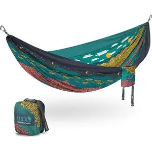 ENO, Eagles Nest Outfitters DoubleNest Lightweight Camping Hammock, 1 to 2 Person, Special Edition Colors, ATC