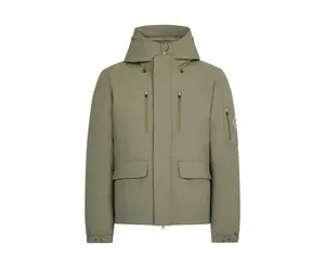 Save The Duck Smeg Hooded Parka Jacket in Dusty Olive | Men's