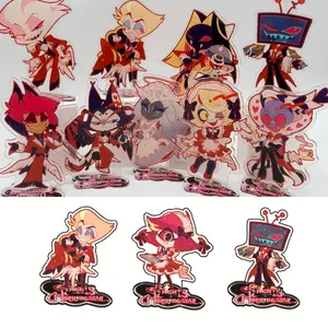 Anime Hazbin Hotel 2 10cm Acrylic Stand Charlotte/Alastor Tabletop Decoration Accessories Decor Gifts Exquisite Product keychain