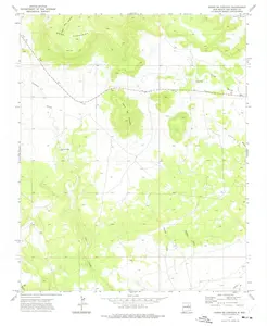 Cerro de Corazon New Mexico USGS Topographic Quadrangle Map, 1972, 1:24000