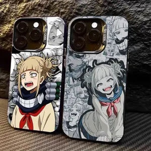 cute anime girl H-Himiko T-Toga Durable Phone Case Compatible with iPhone 17/16/15/14/13/12/11/Pro/ProMax/Plus/17Air/Xsmax, for Samsung S25/S24/S23/S22/Plus/Ultra/Fe. Anti-Drop Matte Back Cover, Shockproof Cover, luxury fashion, gift for anime lovers