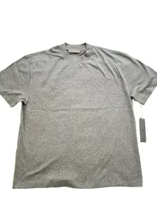 Tee Dark Oatmeal Menswear Top in Neutral Gray Color Streetwear Tshirt for Men Crewneck Casual