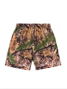 Boy's Ethnic Pattern Shorts, Casual Elastic Waist Beach Shorts for Summer, Summer Style Shorts, Kids Bottoms for Daily Wear