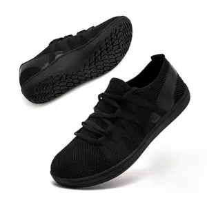 Women's Barefoot Sneakers Wide Minimalist Walking Shoes Comfort Trainer Footwear Athletic Runner Closed Training Sports Shoes Casual Running Gift for Girls