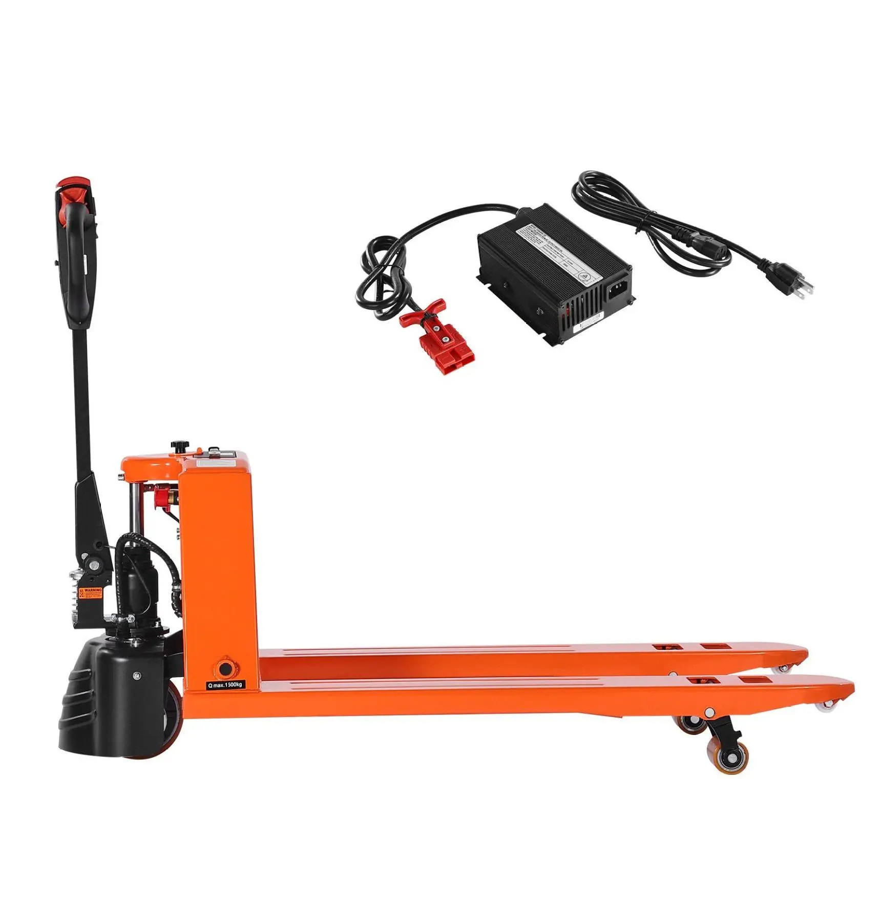 Electric Pallet Jack 3300 lbs Capacity - Lithium Battery, 48x27" Forks - Warehouse & Industrial Material Handling