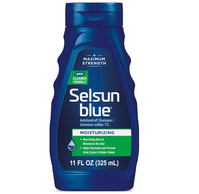 Selsun Blue Moisturizing Antidandruff Shampoo, Maximum Strength Scalp Treatment With Selenium Sulfide, 11 fl. oz.