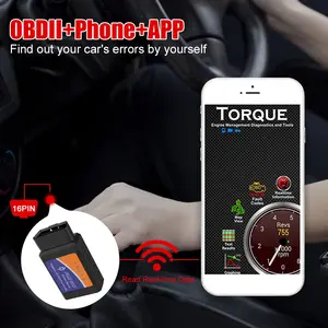 For Android Bluetooth ELM327 OBDII Auto Diagnostic Tool OBD2 Car Diagnostic Tool Scanner ELM327 V2.1 OBD2 Code Reader