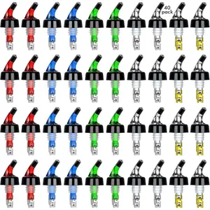 Automatic Measured Bottle Pourer  Bottle Pourer Quick Shot Dispenser 1oz  Pour Spout for ,,,  Bar Kitchen Tools 40 Pack