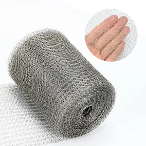 Ahua Walsong Wire Mesh for Mice Control 5in X 33 Ft Stainless Steel Wire Mesh Roll, Barrier, Flexible Elastic Mesh Fabric for Rodent, Bat, Snail Hole Filling, Gardening, and DIY Sealing of Water Outlets.