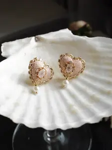 Anime Sailor Moon. phrase studs.Gold Celestial earrings.handmade blue velvet heart earrings.aesthetic earrings.kawaii Japanese earrings.anime