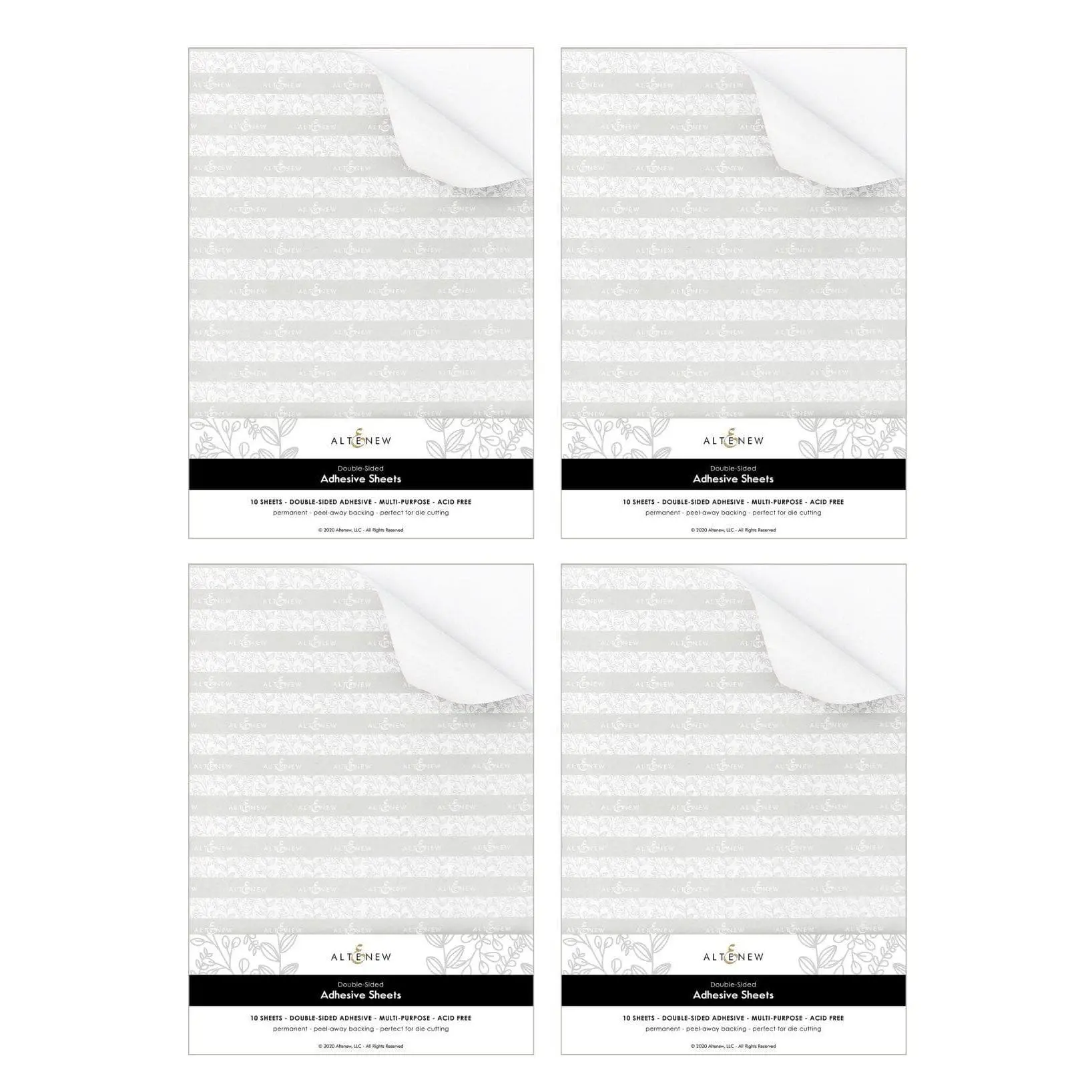 40 Double-Sided Adhesive Sheets Unlimited Bundle (4 Sets of 10 Sheets)