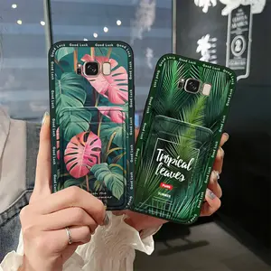 Soft case Full wrap Phone Case For Samsung Galaxy S8 Plus/S8+/SM-G9550 Durable Cute Cover Graffiti Silicone Anti-dust Card slot Anti-knock Back Cover Shockproof Cartoon TPU