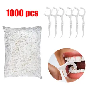 500/1000 pcs Mint Adult Dental Floss Sticks Ultra-Fine Flosser Home Set Portable Toothpick Thread Dental Floss Box Oral Care Tools