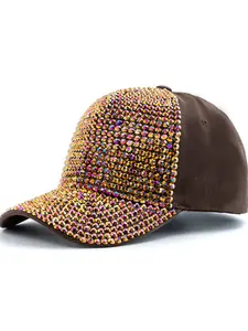 Adjustable Size Rhinestone Baseball Cap, Statement Cap, Stylish Duckbill Hat for Men and Women, Trendy Accessory for Casual Wear, Perfect Gift Idea