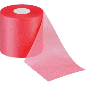 30 Yards Pre-wrap Athletic Foam Underwrap Tape Bandage for Hair Soccer Sports Wrists Elbows Knees Ankles 2.76 Inches(Red)