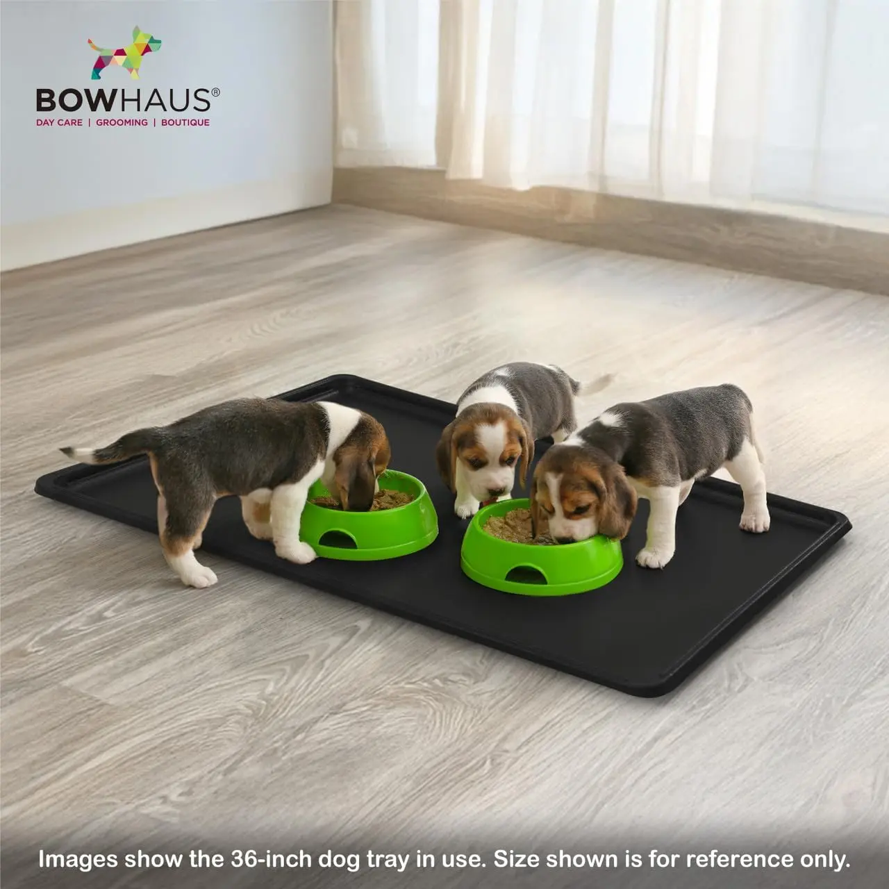 BOWHAUS Dog Crate Pan Replacement, Sturdy, Waterproof Plastic Tray for Pet, Rabbit Ferret Critter Kennels, Versatile Pan and Easy to Clean
