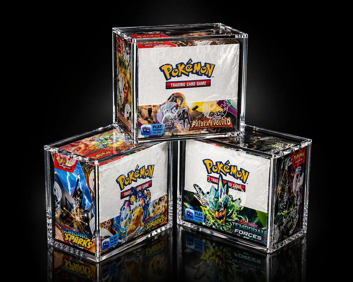Premium Acrylic Case for Booster Box – UV Protection | Magnetic Closure | 8MM Thick Tcg Storage Cards Storage