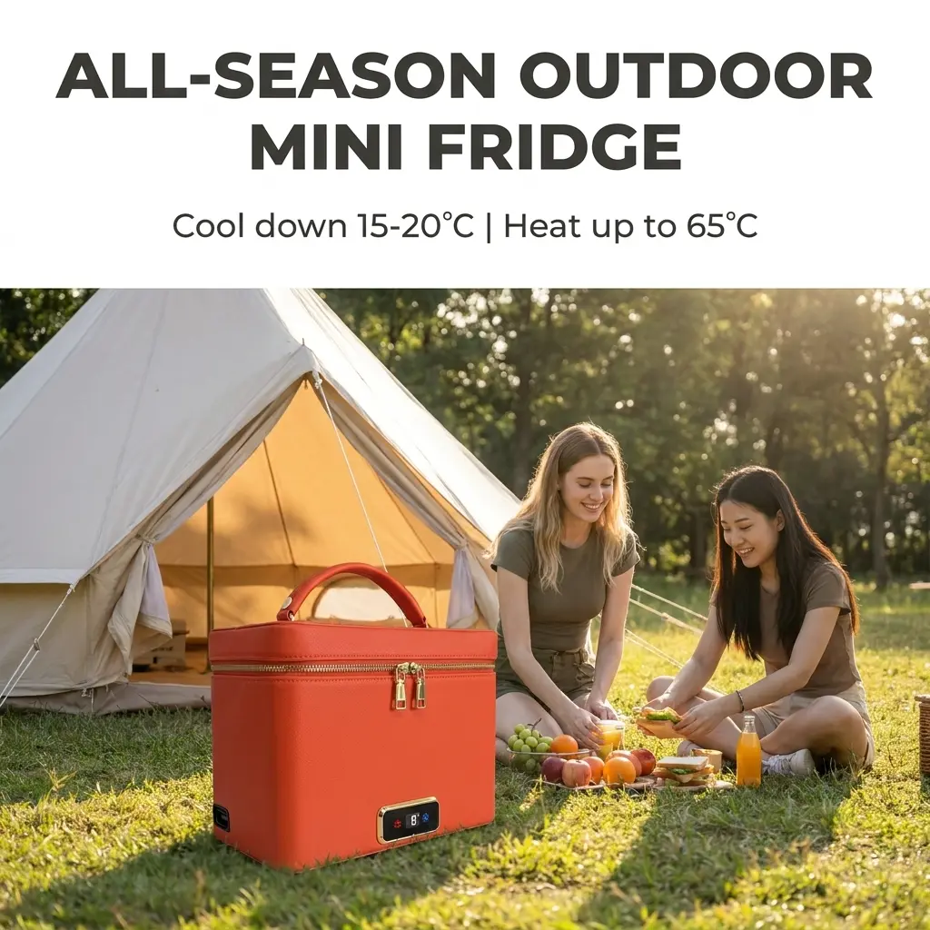 Car Constant Temperature Storage Box, Dual Heating & Cooling for Outdoor Camping Food Freshness Storage