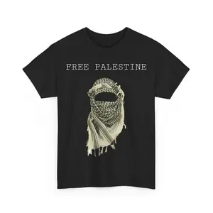 Free Palestine Unisex Cotton T-shirt Crewneck Casual Style