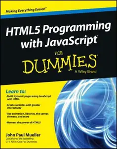 USED-HTML5 Programming with JavaScript For Dummies by John Paul Mueller (Paperback)