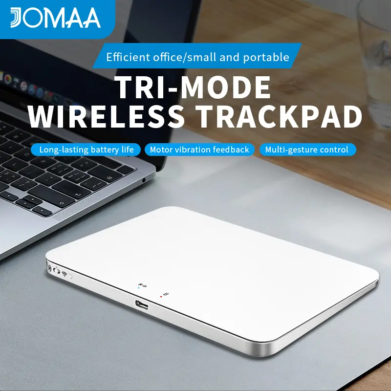 JOMAA Magic Trackpad 2.4G Tri-Mode Touch Mouse Bluetooth Touchpad