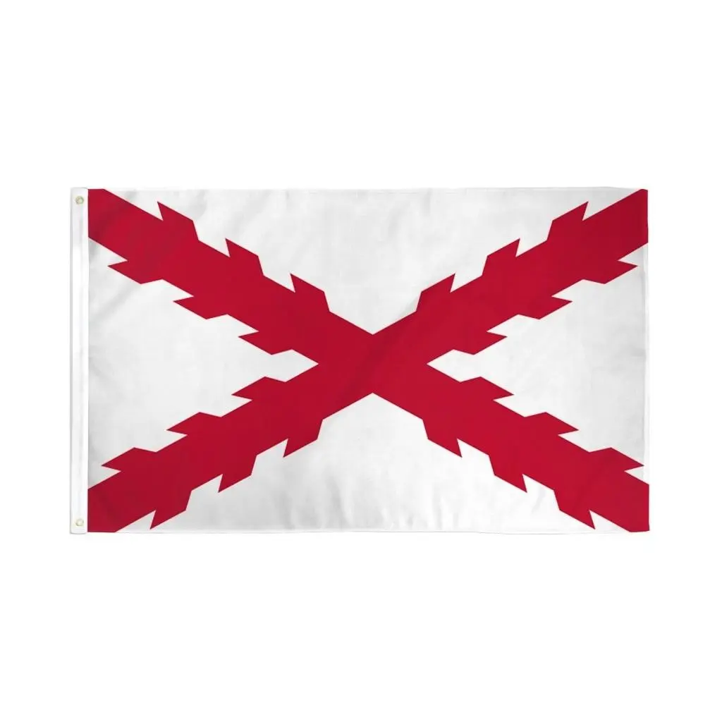 3x5ft Polyester Spanish Ensign Fabric Banner - Dye Sublimation Bold Print, Double Edge Durable Room Decor Banner, Party Decor Design for Room Display & Party Settings, Decorative Banner