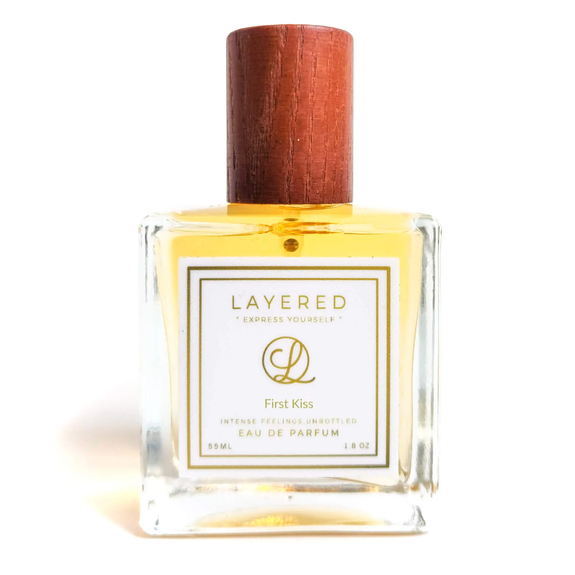 First Kiss - Juicy Litchi, Tart Rhubarb, Nutmeg, Turkish Rose, Peony, Vanilla, Cedar, Vetiver, Cashmeran, Musk