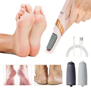 Portable Electronic Foot File Pedicure Tools,Waterproof Foot Scrubber File,Electric Feet Callus Remover,Pedi Foot Care for Dead,Hard Cracked Dry Skin.