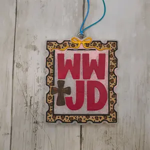 WWJD Stamp  Car Freshie