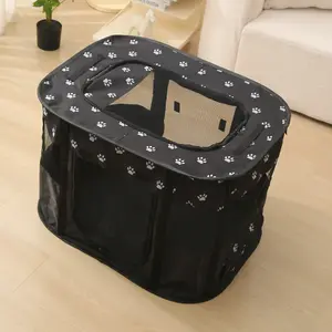 1pc Collapsible Cat Crate Portable Cat Fence Cat Tent Cage Cat Delivery Room With Handle For Outdoor Supply