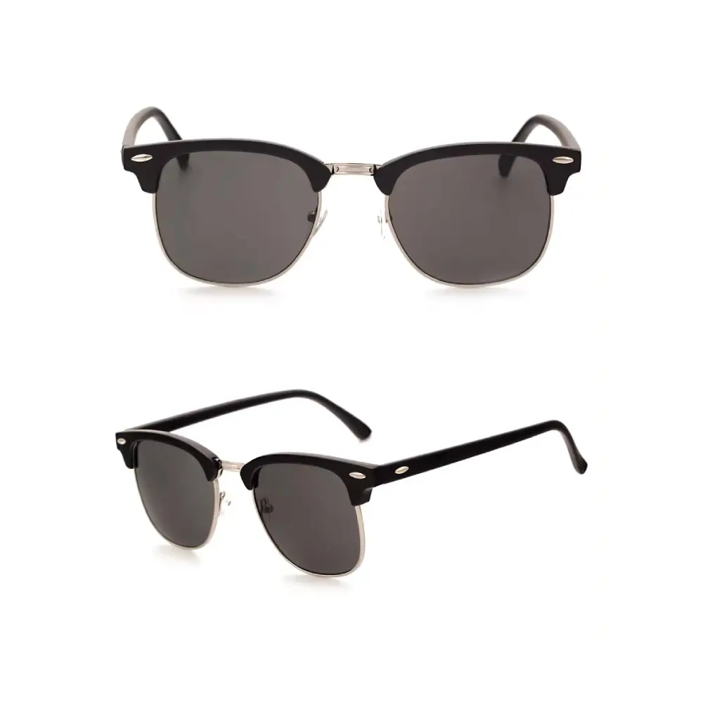 Black Lens With Silver Frame 