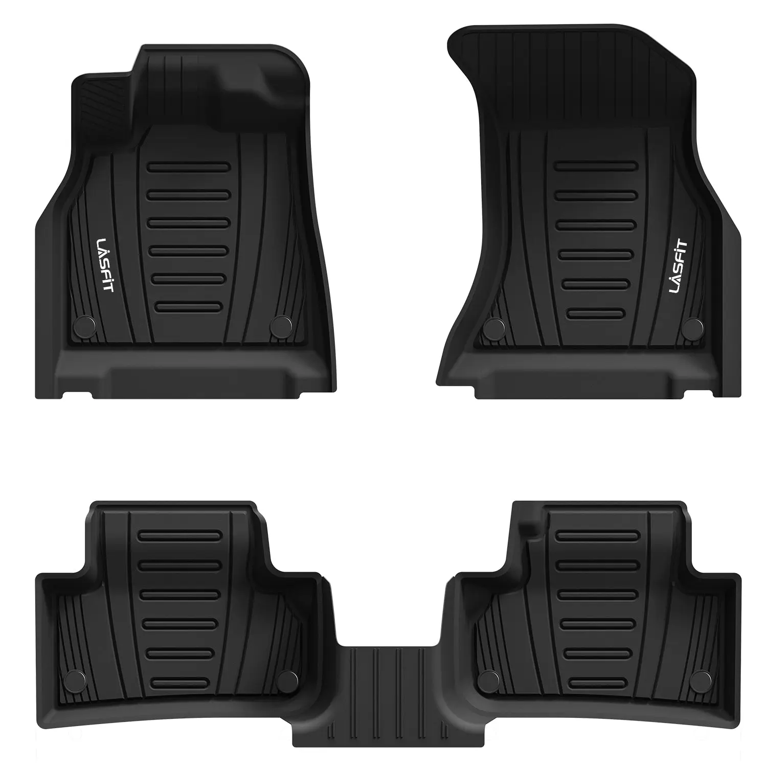Lasfit Custom Fit Pre-Cut TPE Car Floor Mats & Cargo Mat - Gaps-Free, Spill Capture, Compatible with 2018-2024 Audi Q5/SQ5, Not Compatible with 2025 Audi Q5 New Body Style